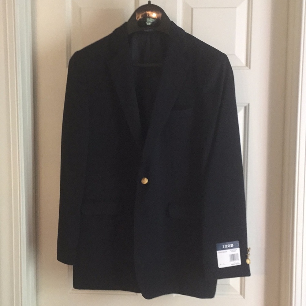 Izod NWT boys navy blazer
